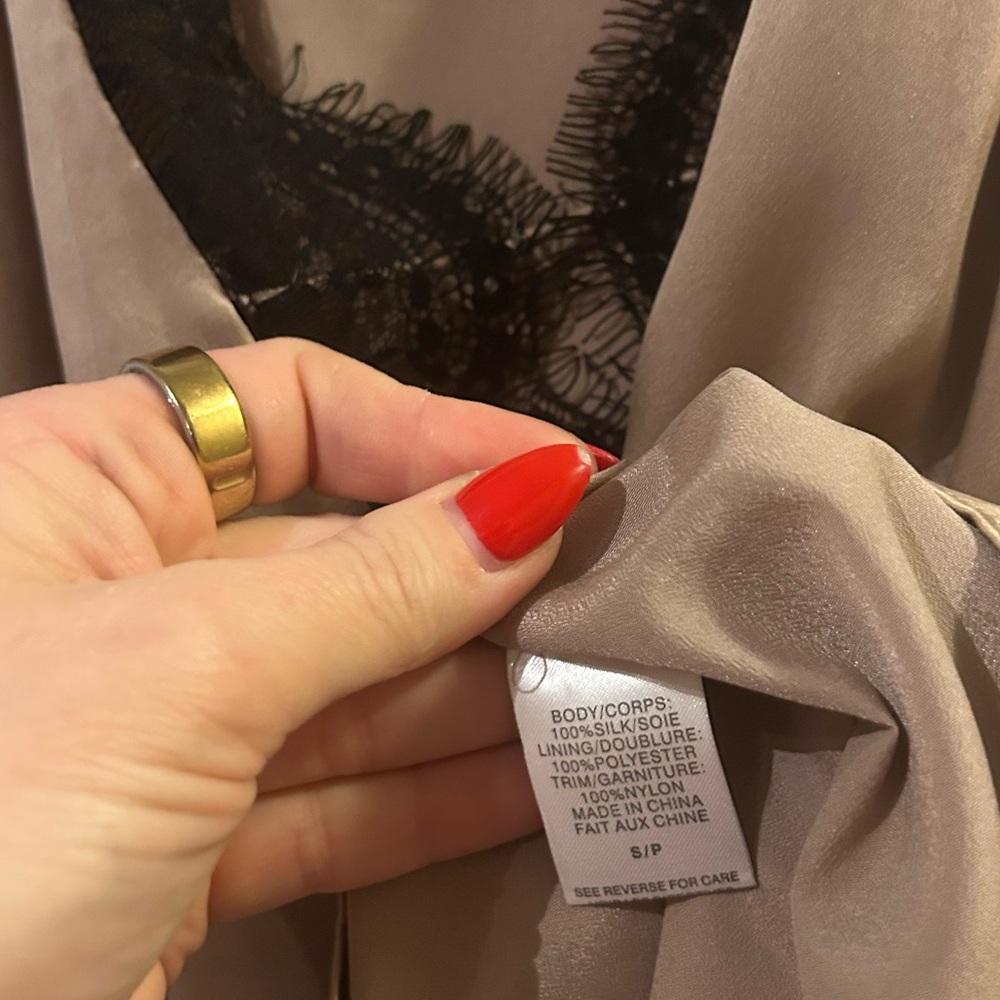 Anthropologie Channing Silk Cami in nude - Picture 8 of 9